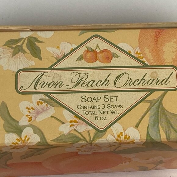 Vintage 2 Avon Soaps Peach Orchard and Citrus Scents Soap Sets - Picture 4 of 6